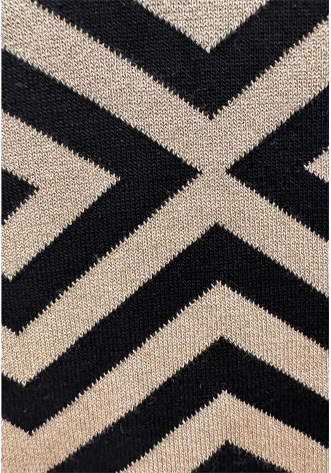 Geometric patterned jersey GAI MATTIOLO | sweaters | LV0297NERO